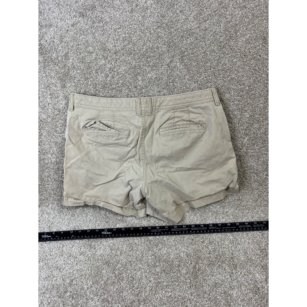 Old Navy Favorite Khakis Perfect 5" Shorts Tan Khaki Chino Size 12 Regular